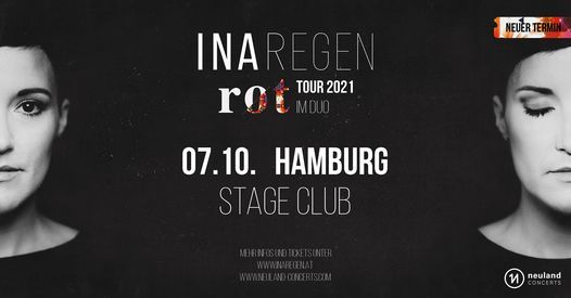 Ina Regen \u2022 Stage Club, Hamburg \u2022 07.10.2021 (Neuer Termin!)