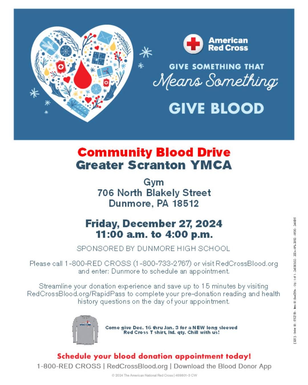 American Red Cross Holiday Blood Drive!