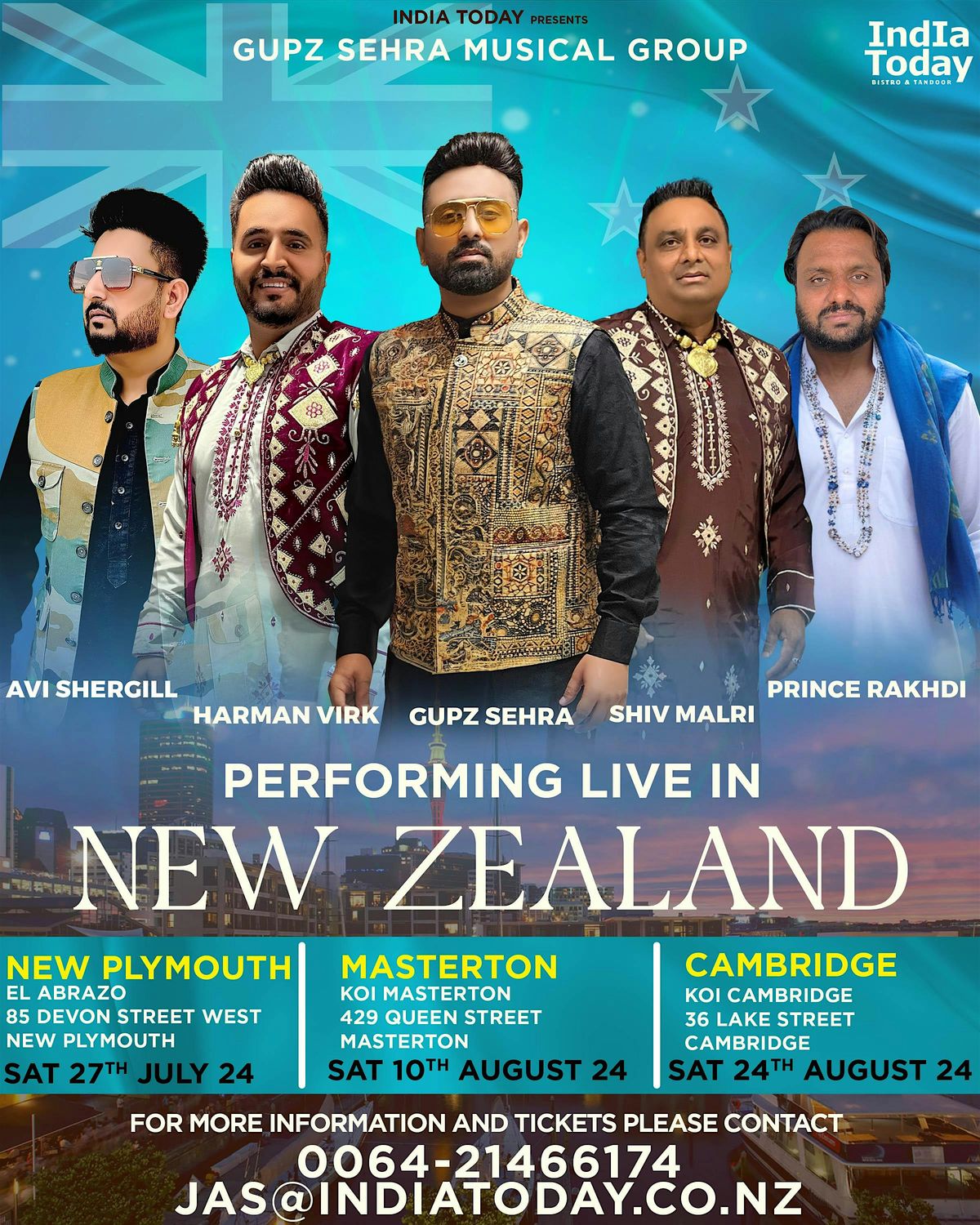 Gupz Sehra Musical Group Live in Cambridge - New Zealand