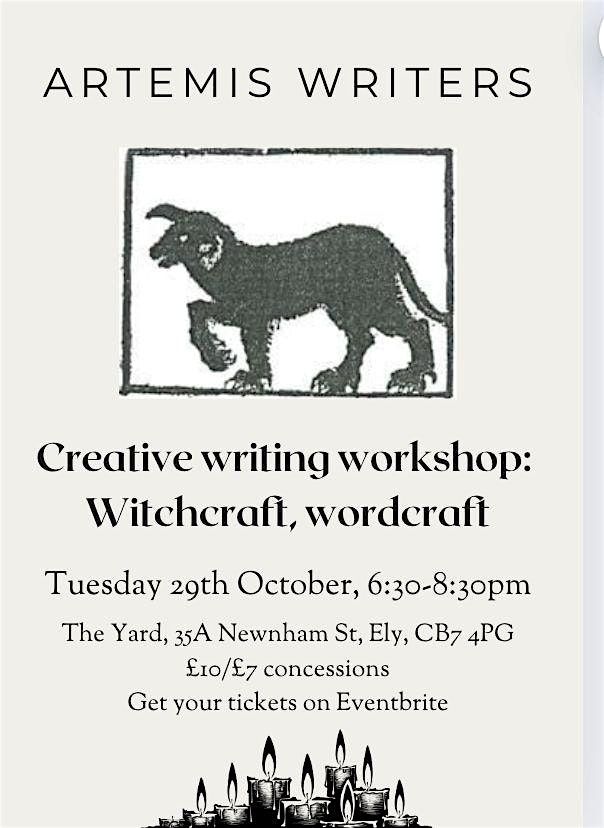 Artemis Writers Creative Writing Workshop: Witchcraft, Wordcraft