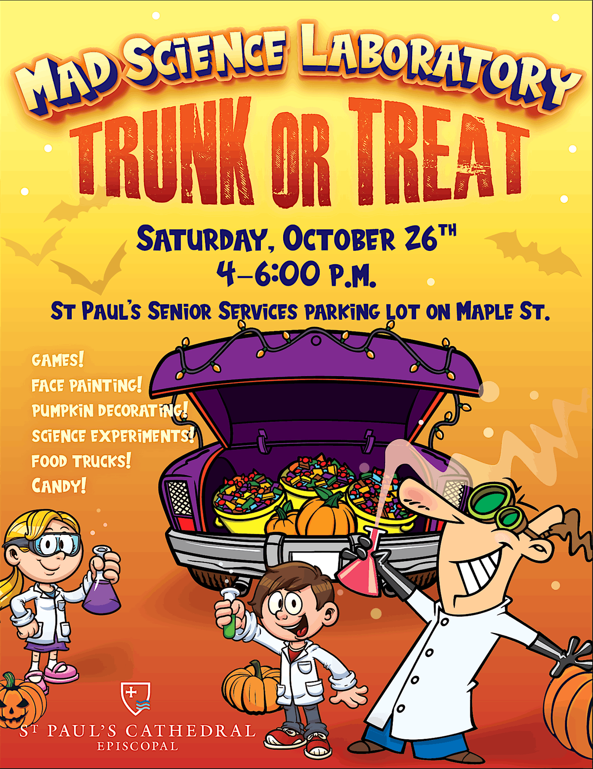 St. Paul's Cathedral Mad Science Laboratory Trunk or Treat