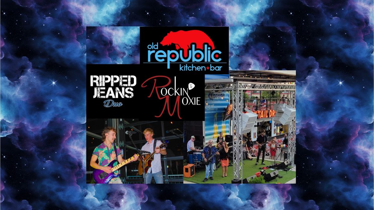 Ripped Jeans Duo & Rockin' Moxie at Old Republic