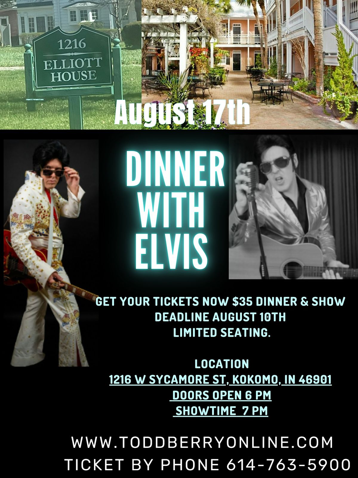 Dinner with Elvis tribute Kokomo IN.