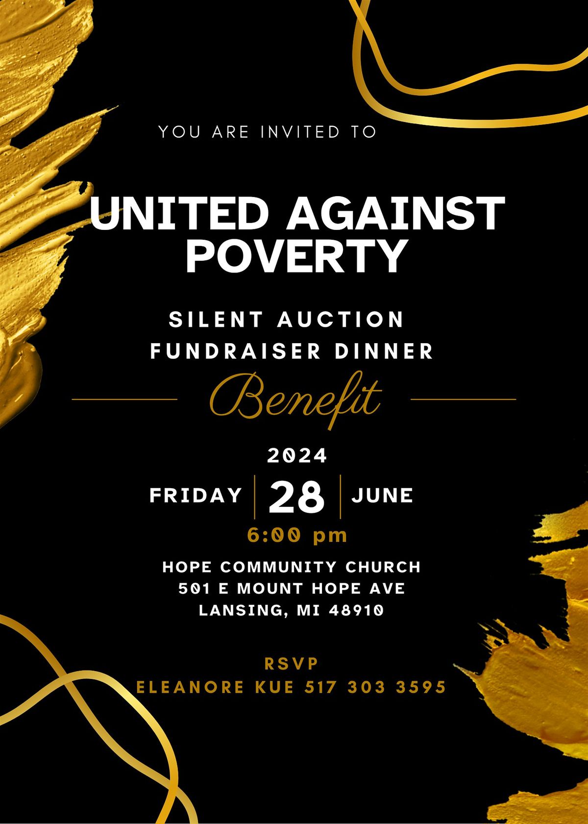 United Against Poverty Silent Auction and Fundraiser Dinner