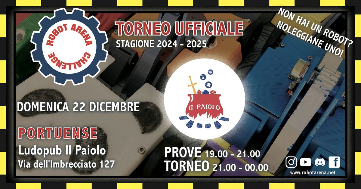 Torneo Robot Arena Challenge Natalizio - Ludopub Il Paiolo