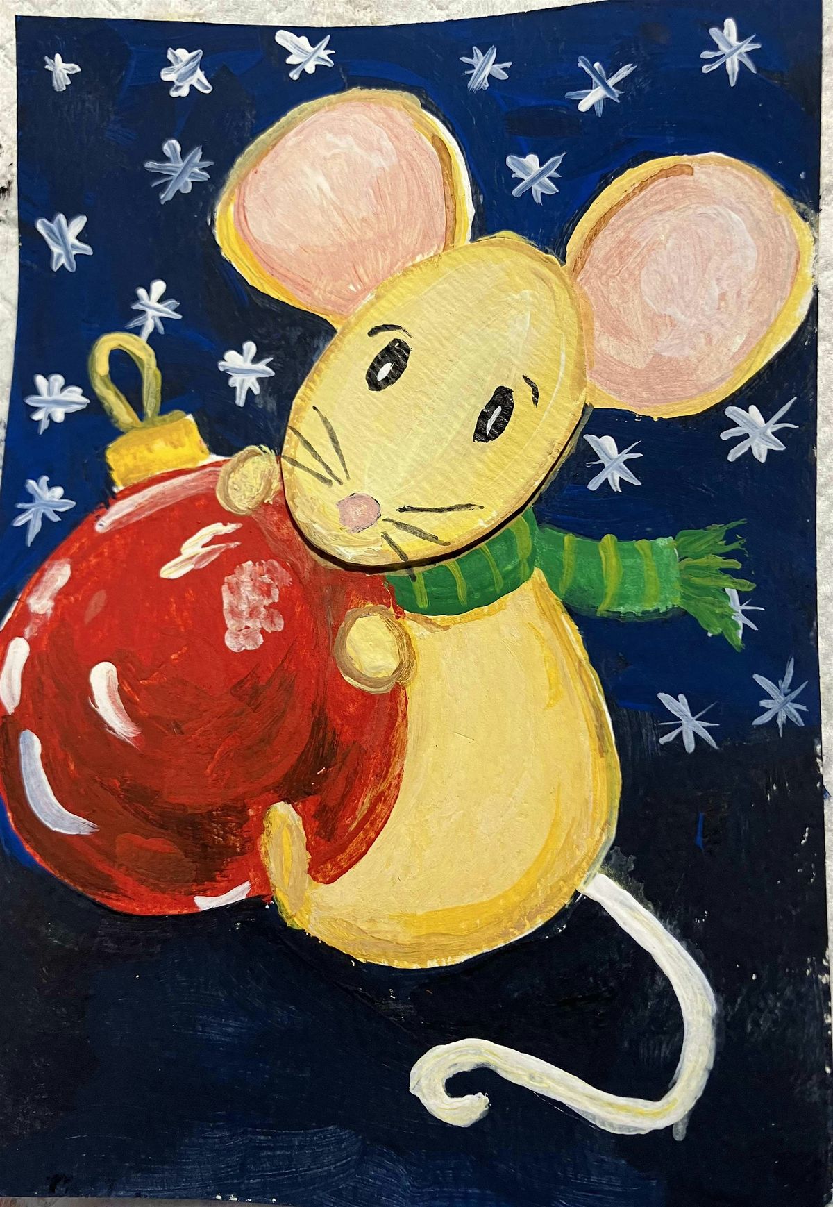 Holiday Themed Virtual  Paint Class for Kids