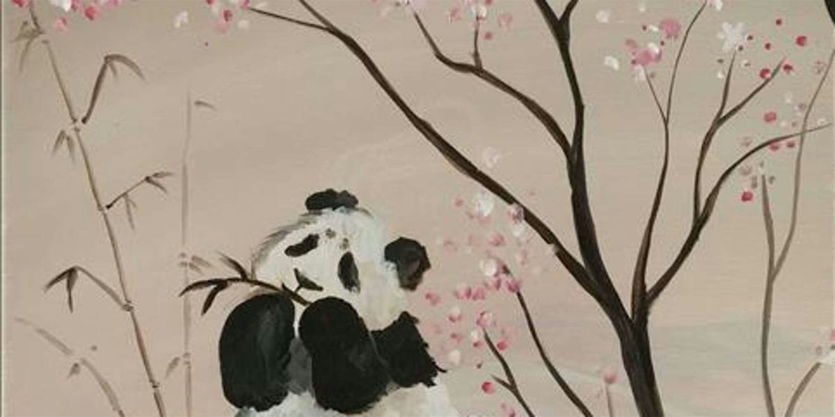Cherry Blossom Panda - Paint and Sip by Classpop!\u2122