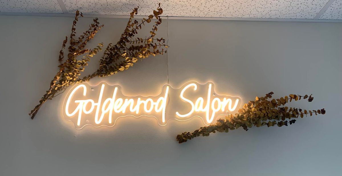 Goldenrod Salon Ribbon Cutting