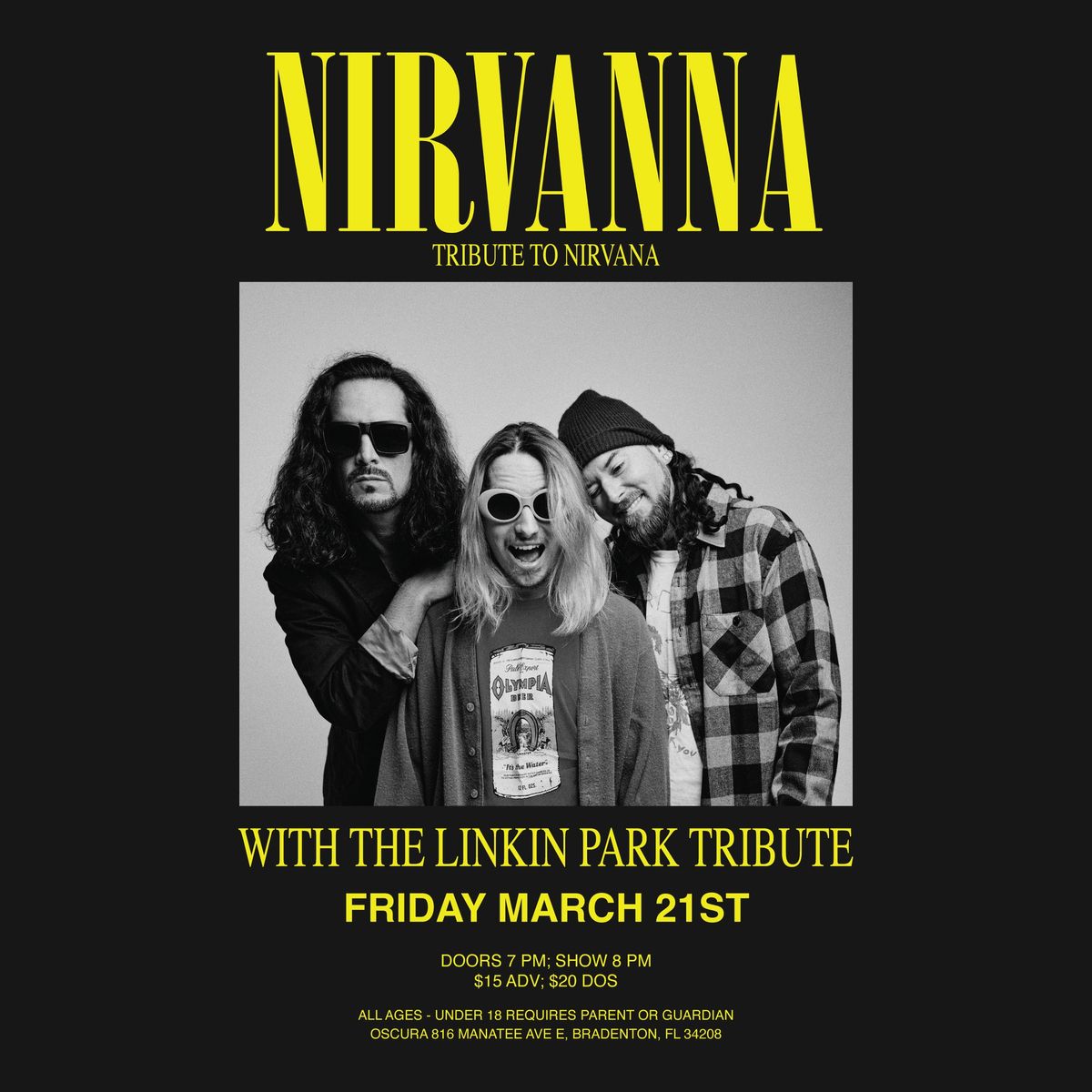 Nirvanna - A Tribute to Nirvana ft. The Linkin Park Tribute Band @ Oscura