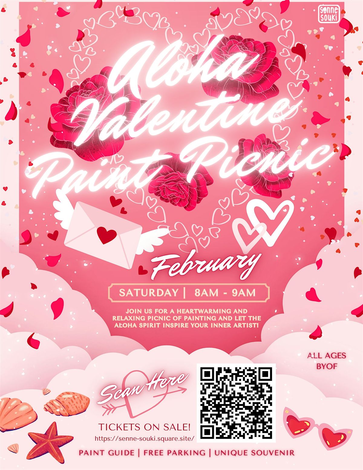 Aloha Valentine Paint Picnic