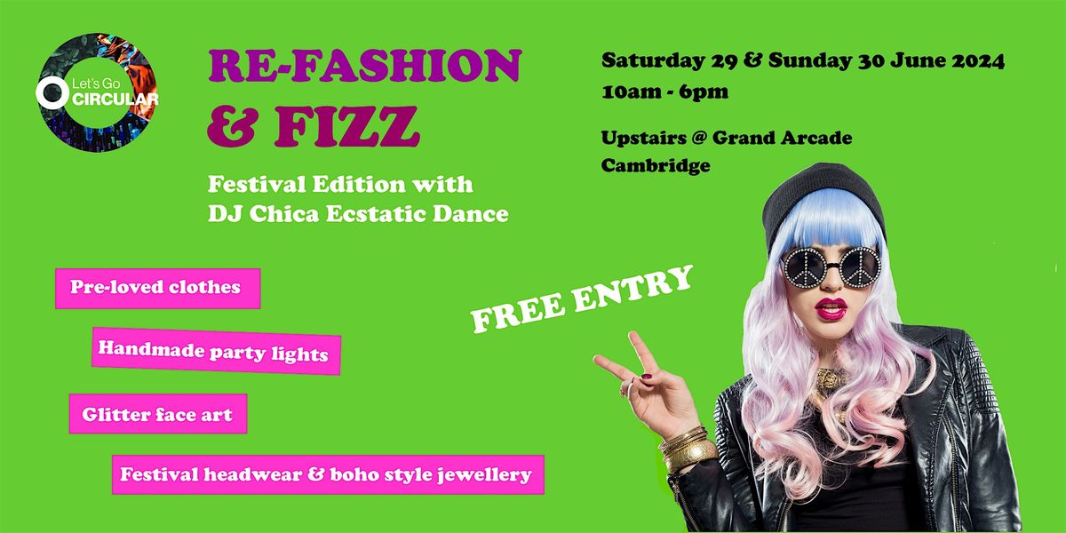 Re-Fashion & Fizz Preloved Clothing Pop-up