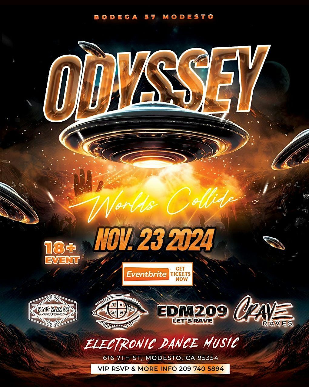 ODYSSEY - MODESTO (18+) THANKSGIVING RAVE