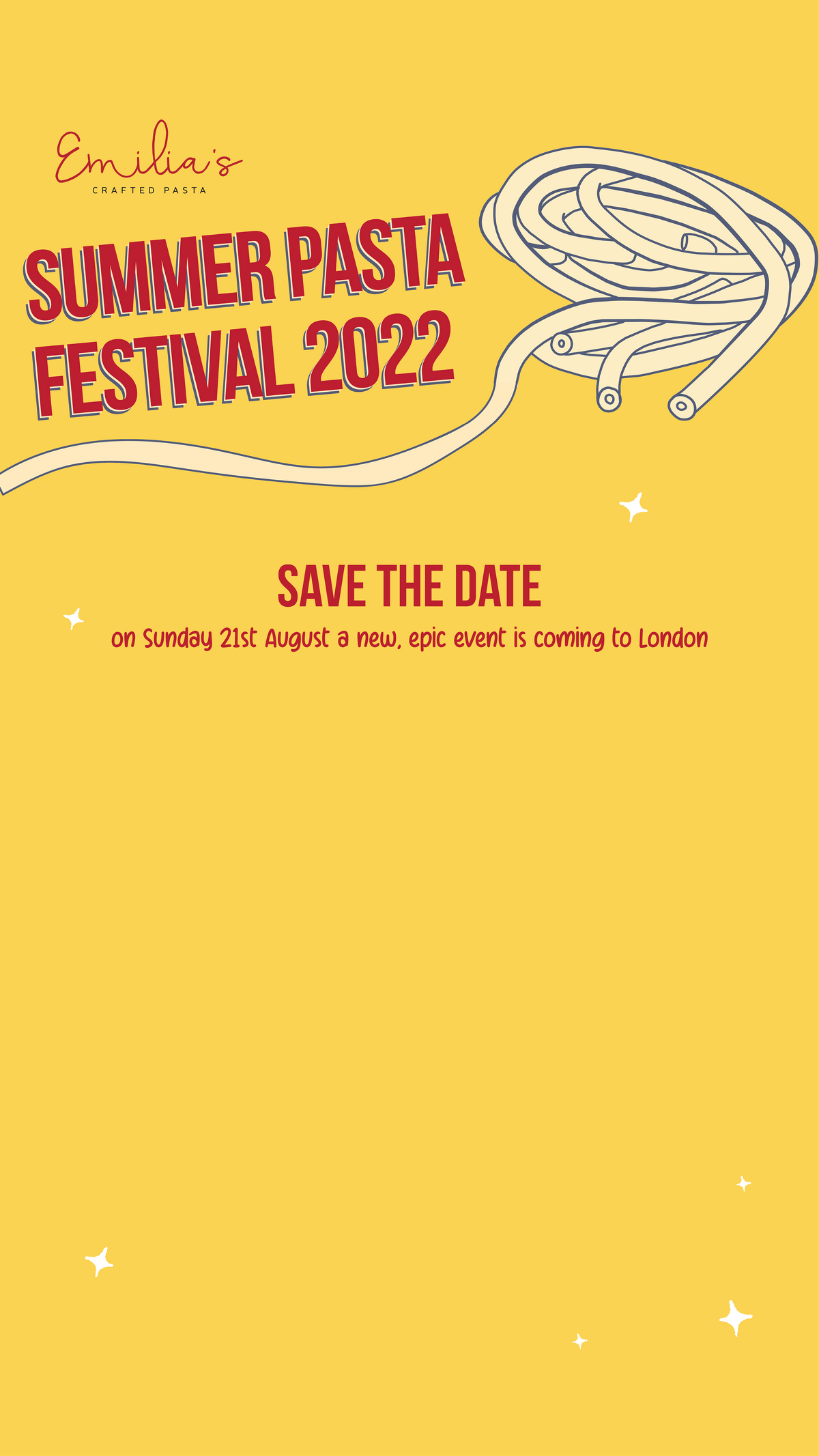 Summer Pasta Festival (EVENT SUMMARY)
