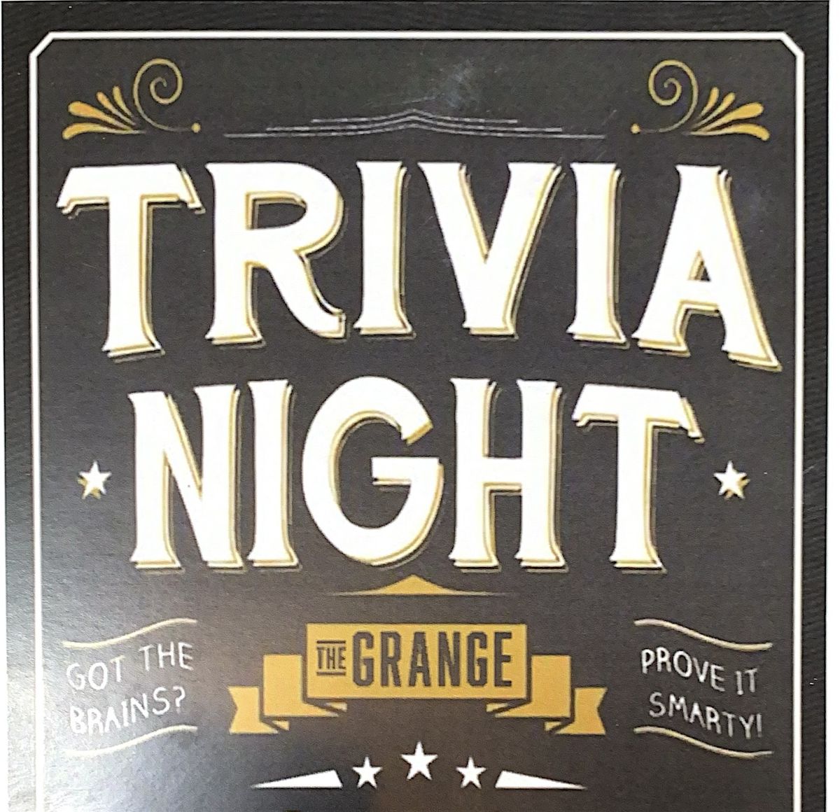 Trivia every Monday at The Grange Wilson Gardens