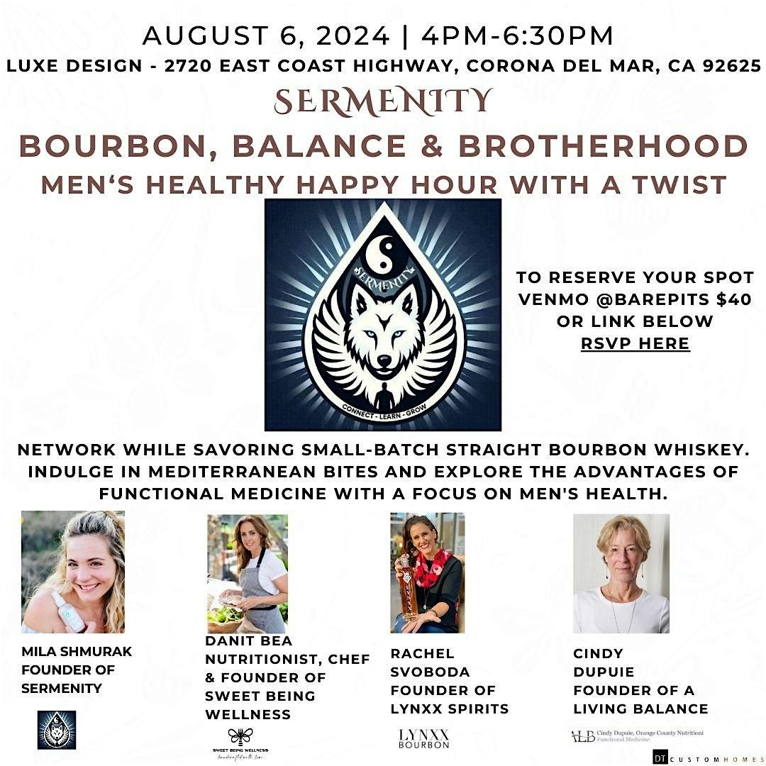 SERMENITY - Bourbon, Balance, & Brotherhood - Men's Healthy Happy Hour