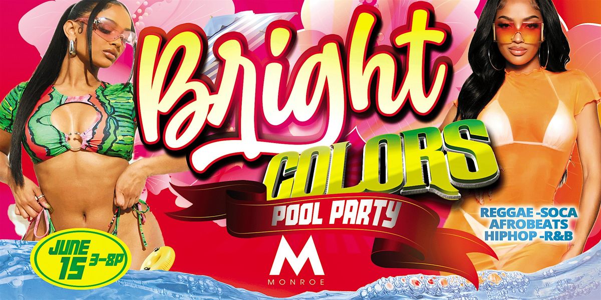 Monroe Rooftop's Bright Colors Caribbean Pool Party