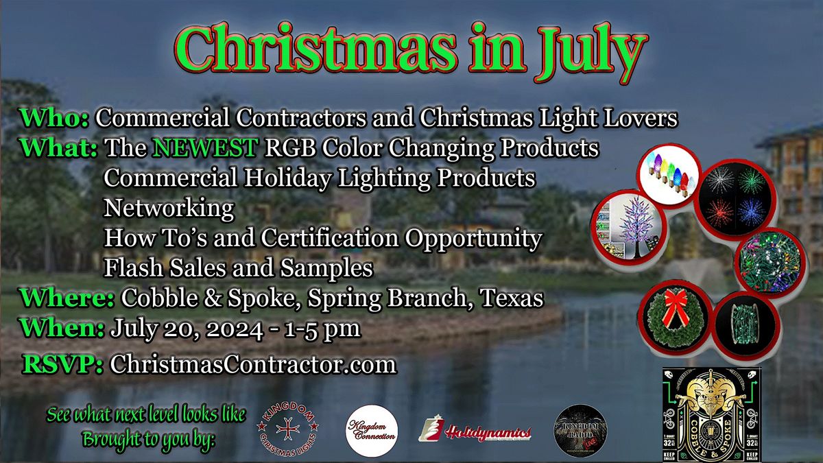 Christmas in July (Cobble & Spoke) Networking Event