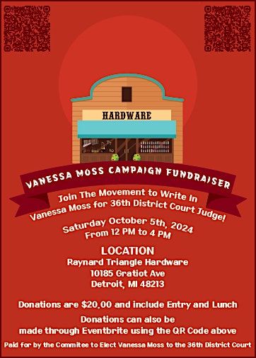 Vanessa Moss Campaign Fundraiser