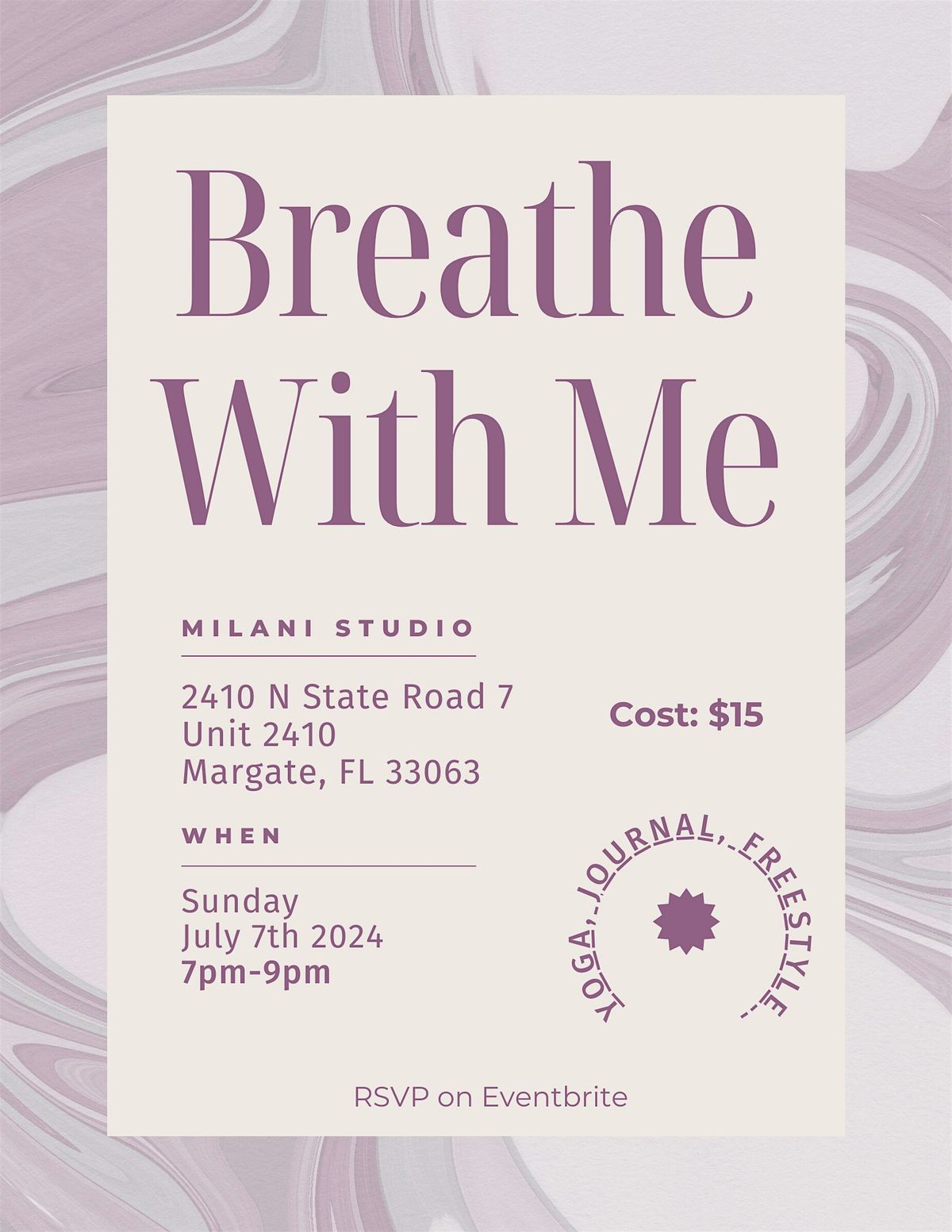 Breathe With Me July 2024