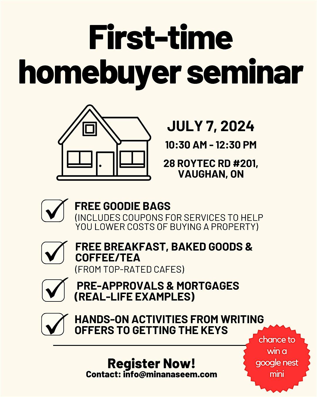 First-time Homebuyers Seminar... eat & learn