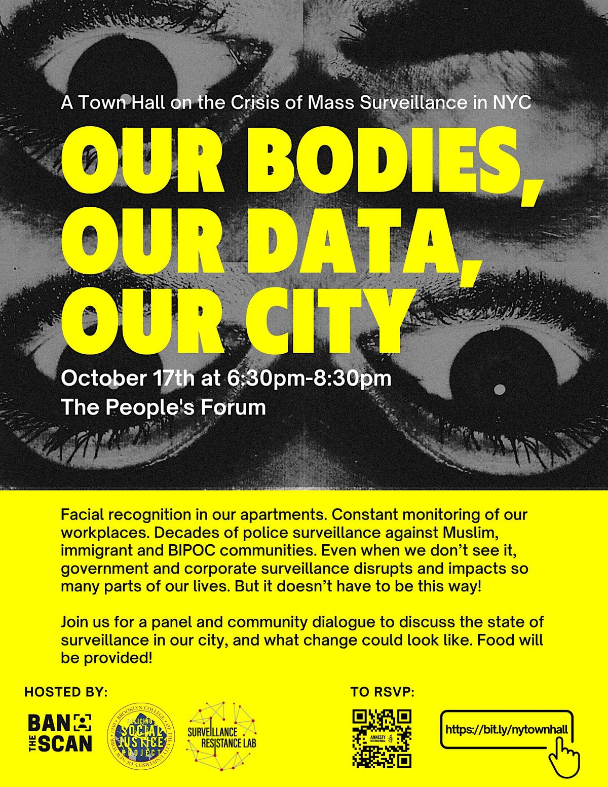 Our Bodies, Our Data, Our City: A Town Hall on Mass Surveillance in NYC
