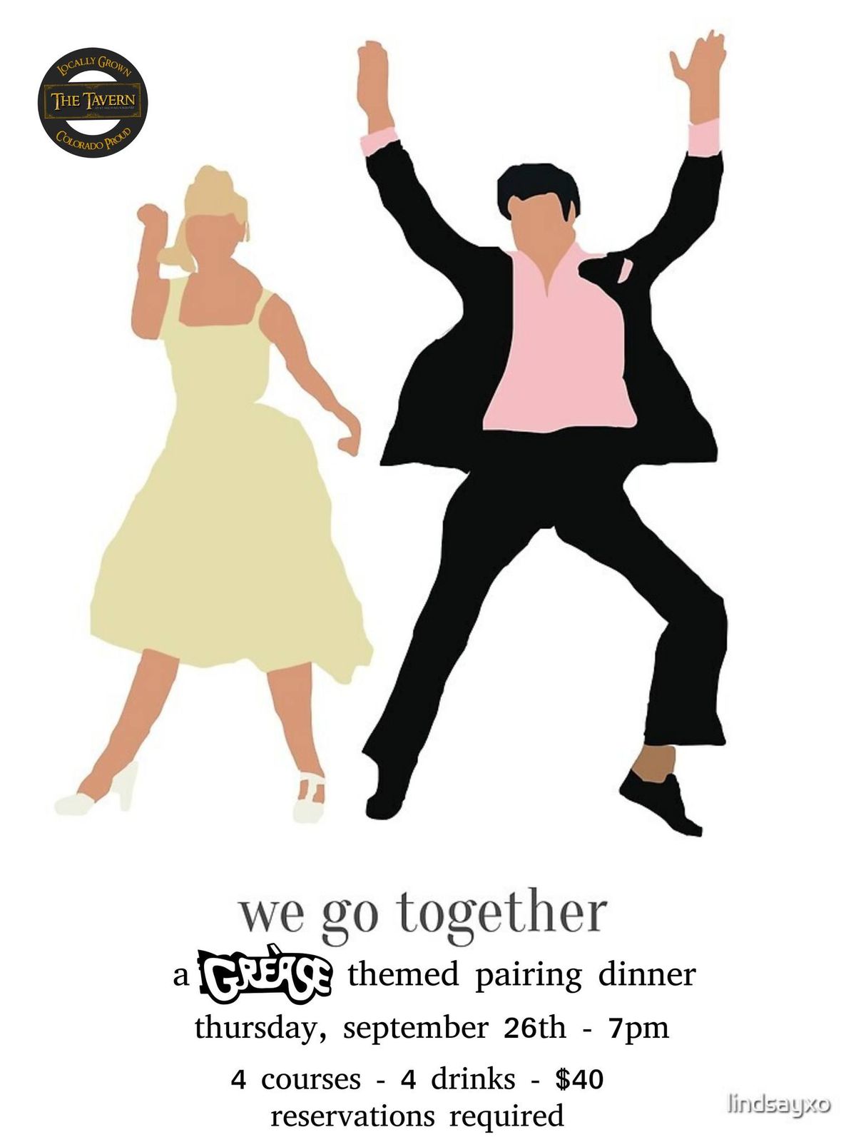 "We go together" A Grease inspired pairing dinner