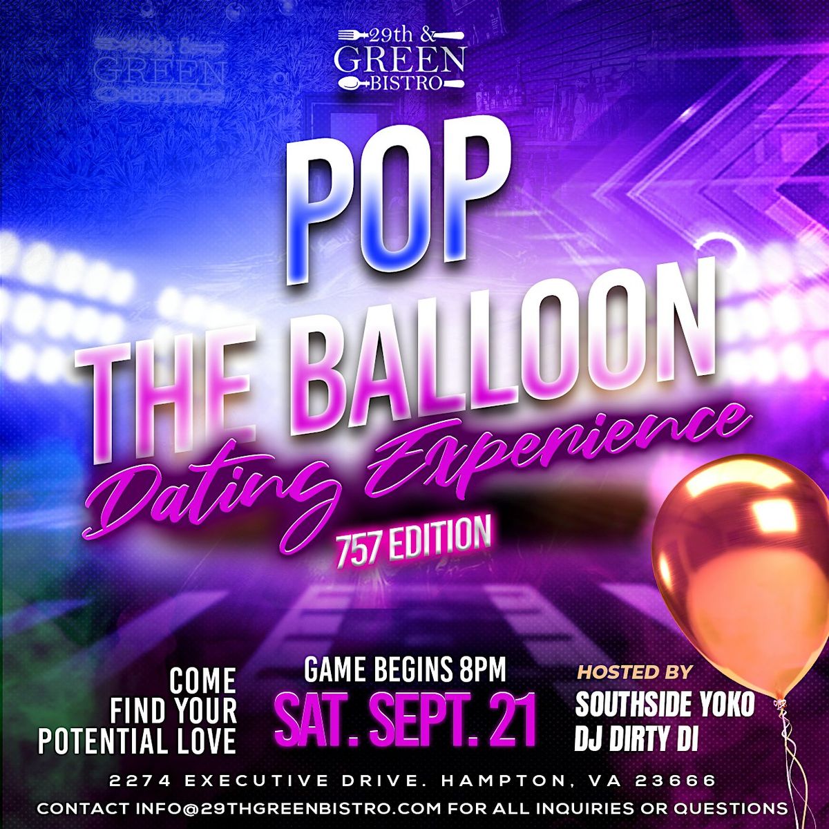 Pop The Balloon Dating Experience 757 Edition