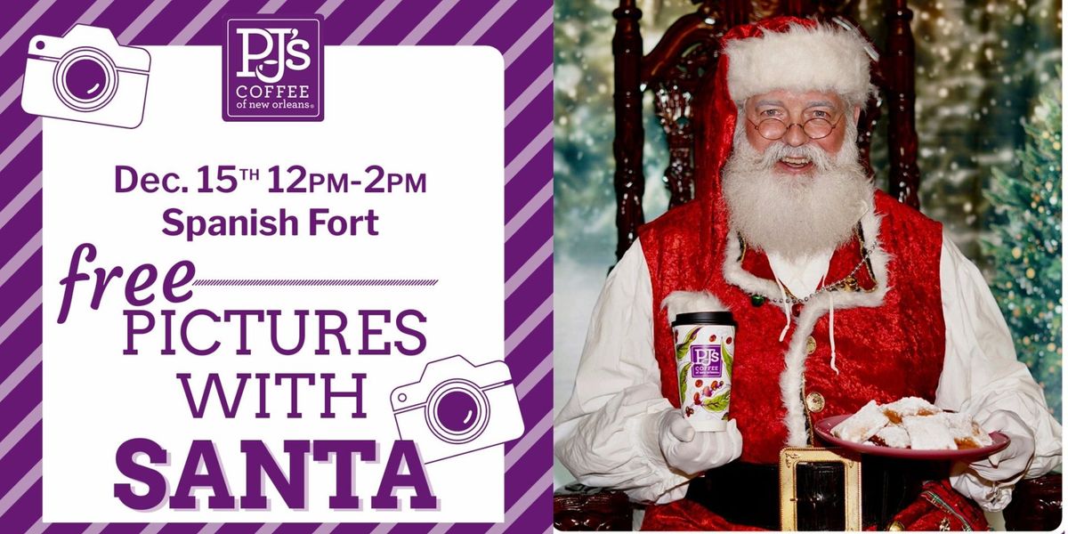 Pictures with Santa at PJ's Coffee