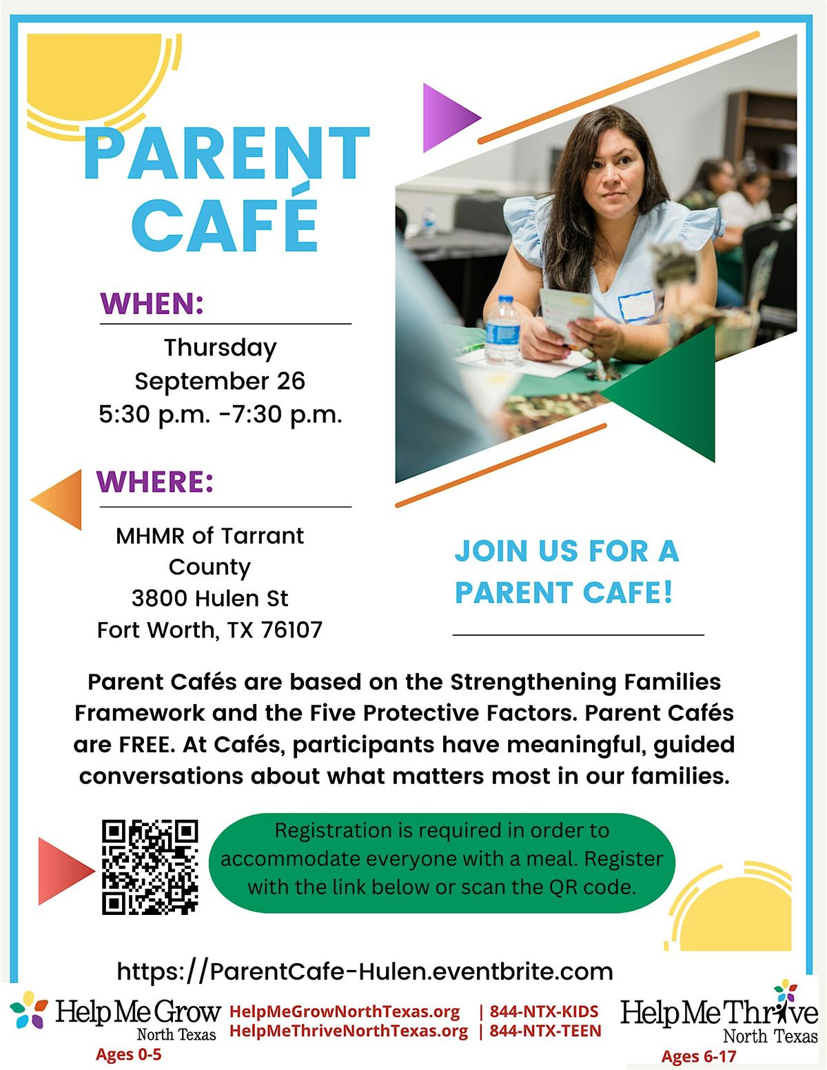 Face to Face Parent Cafe- Hulen