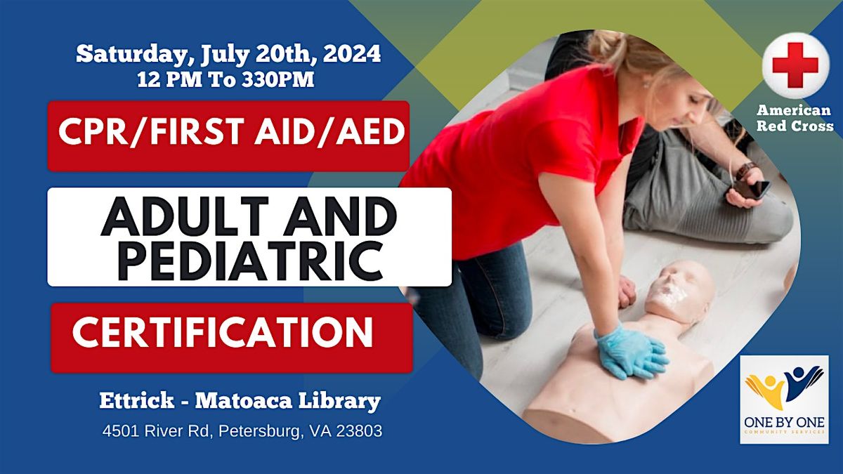 Red Cross CPR\/First Aid\/AED Certification
