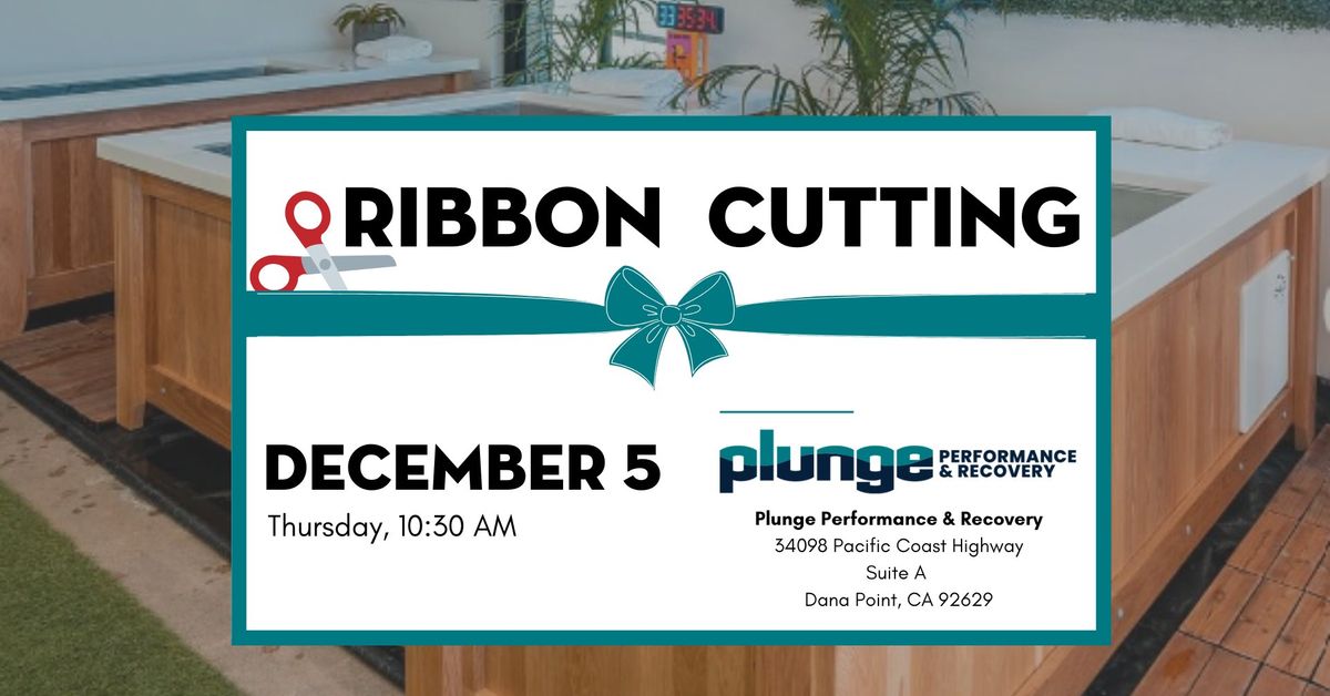 Ribbon Cutting | Plunge Performance & Recovery