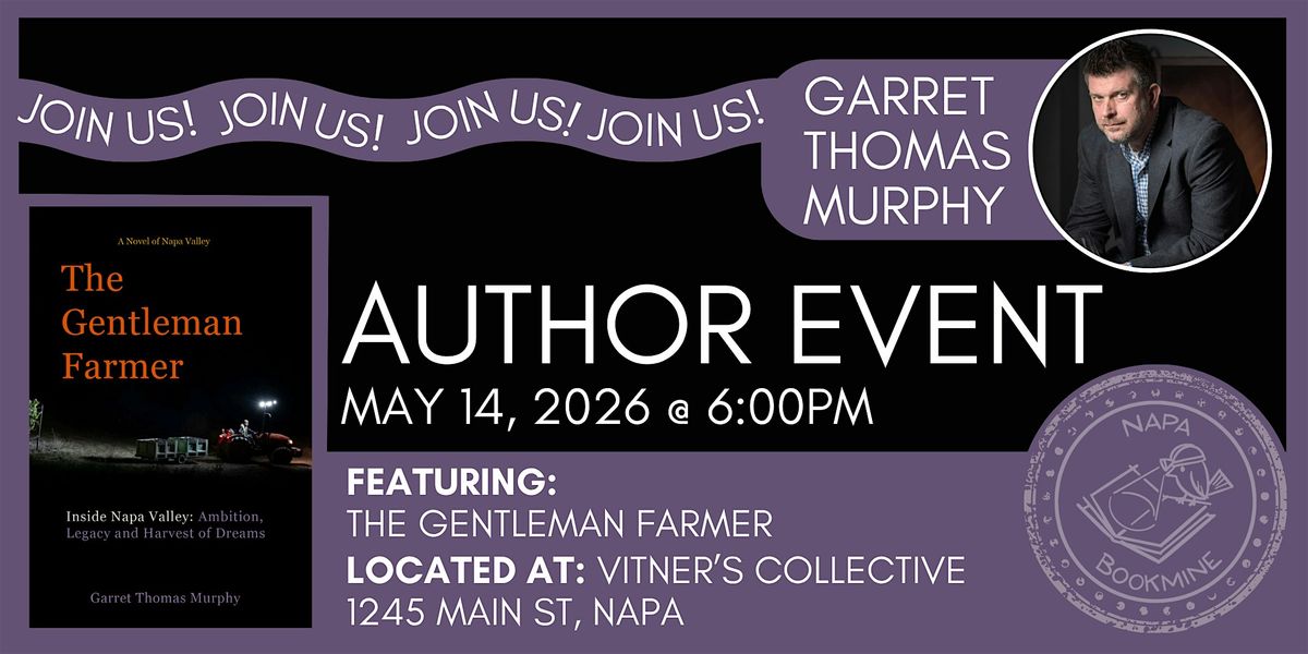 Author Event: The Gentleman Farmer by Garret Thomas Murphy
