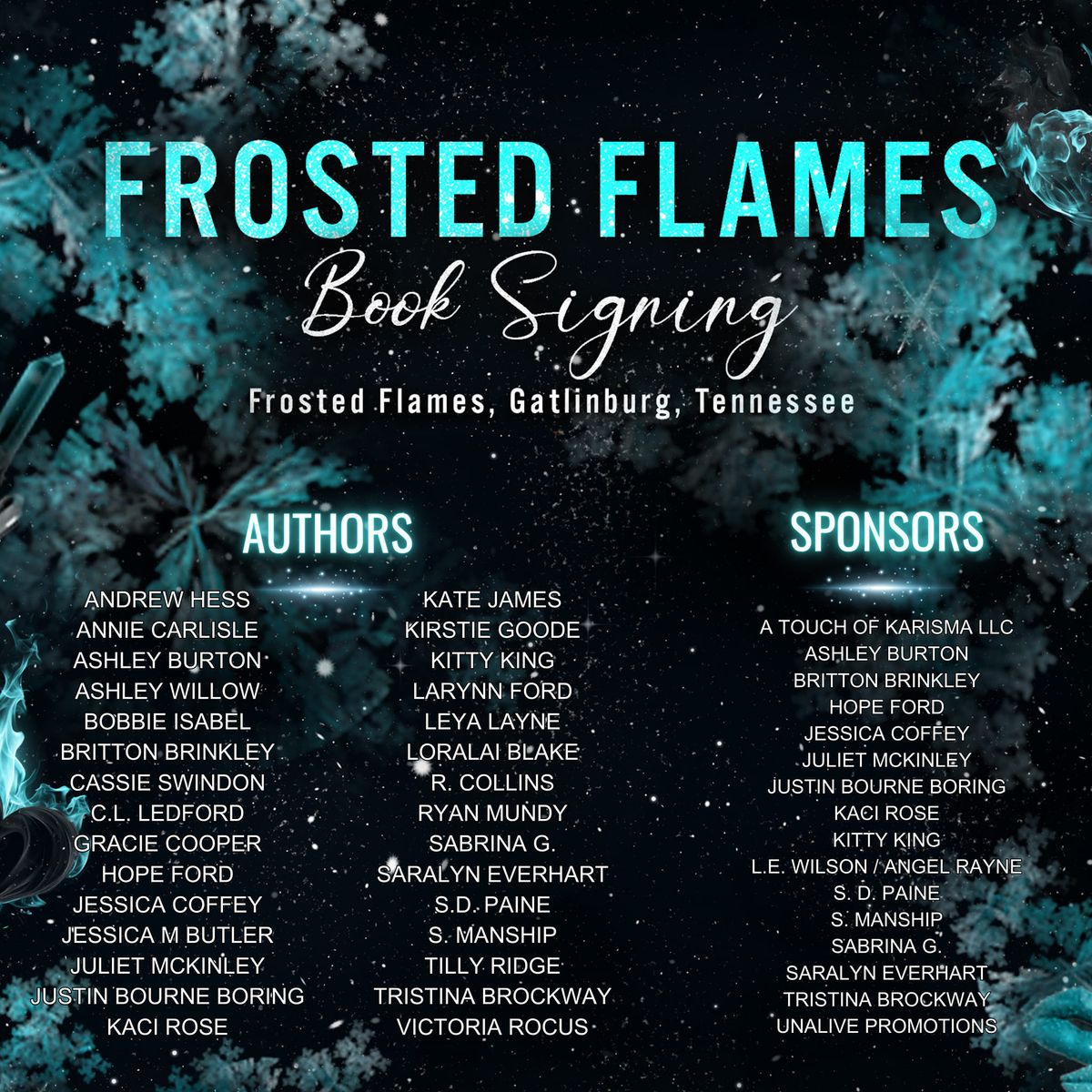 Frosted Flames Book Signing