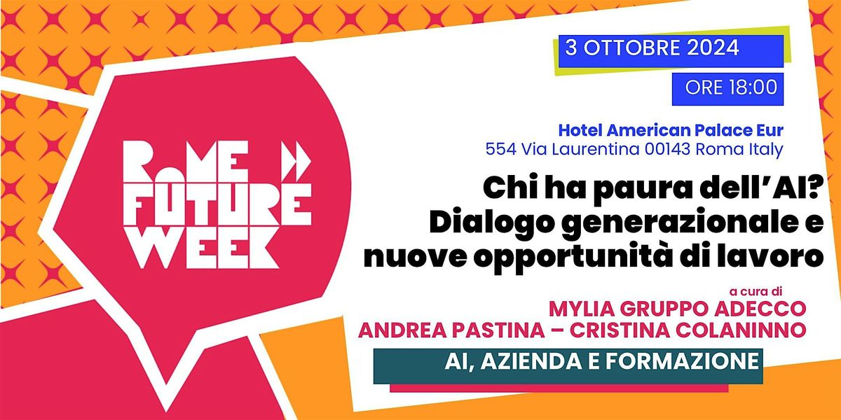 Chi ha paura dell\u2019AI?  Dialogo generazionale e nuovi lavori + APERITIVO