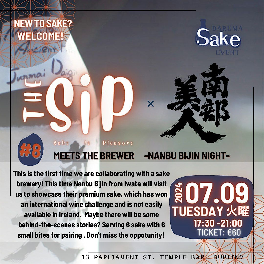 DARUMA presents Sake event: The SIP #8 Meets the brewer