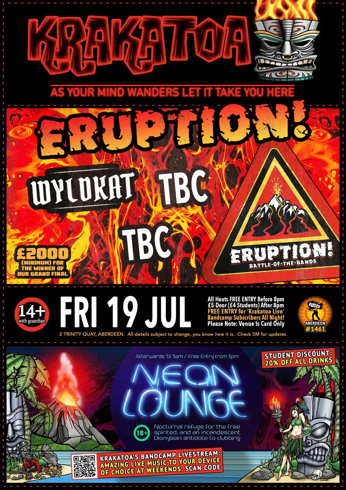 Eruption! \u00a32K BOTB - HEAT - Wyldkat + TBC + TBC