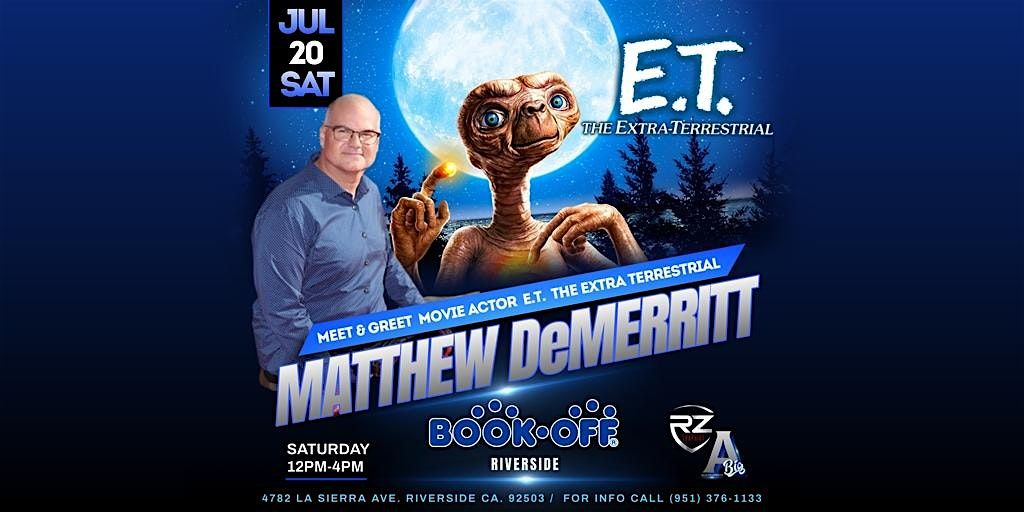 Meet & Greet Matthew DeMerritt - E.T. The Extra Terrestrial