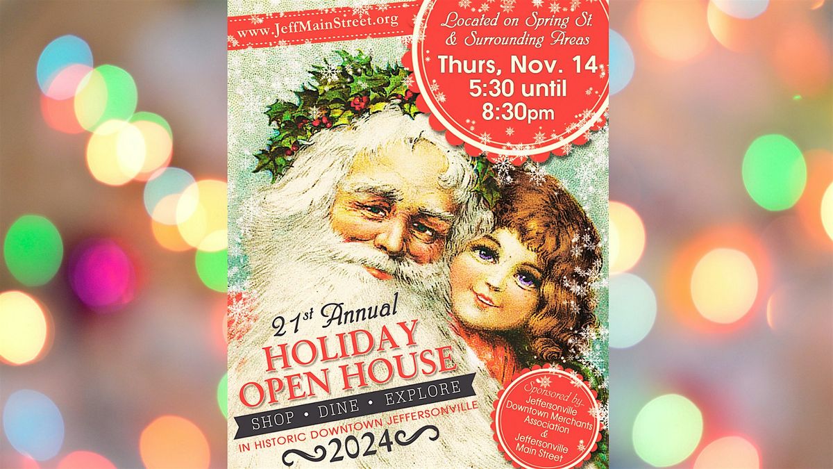 Holiday Open House in Historic Downtown Jeffersonville, Indiana!