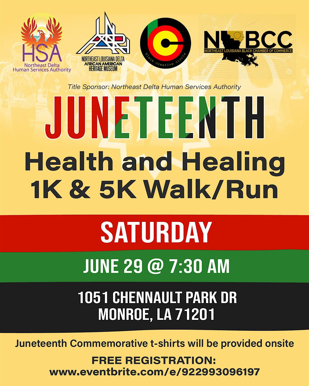 Juneteenth Health and Healing 1K\/5K Walk Run