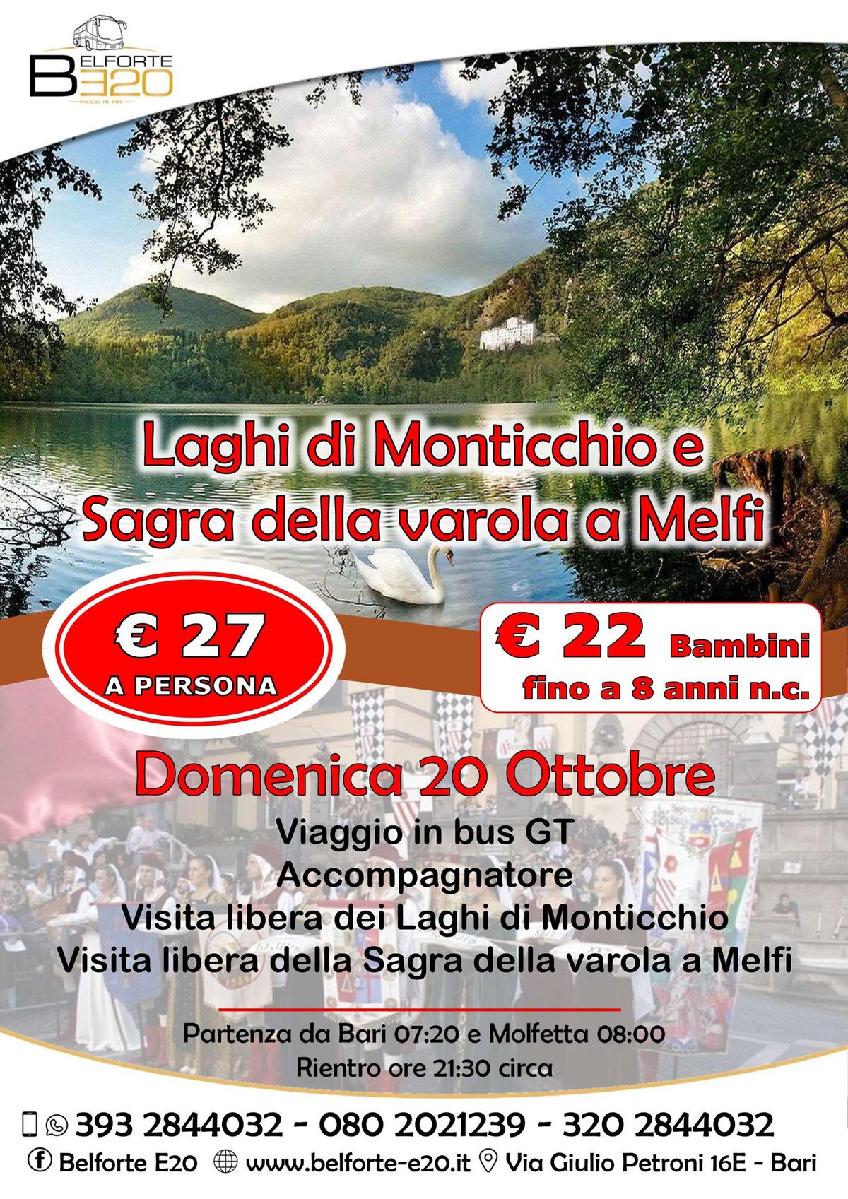 Laghi di Monticchio e Melfi 20 Ottobre 2024