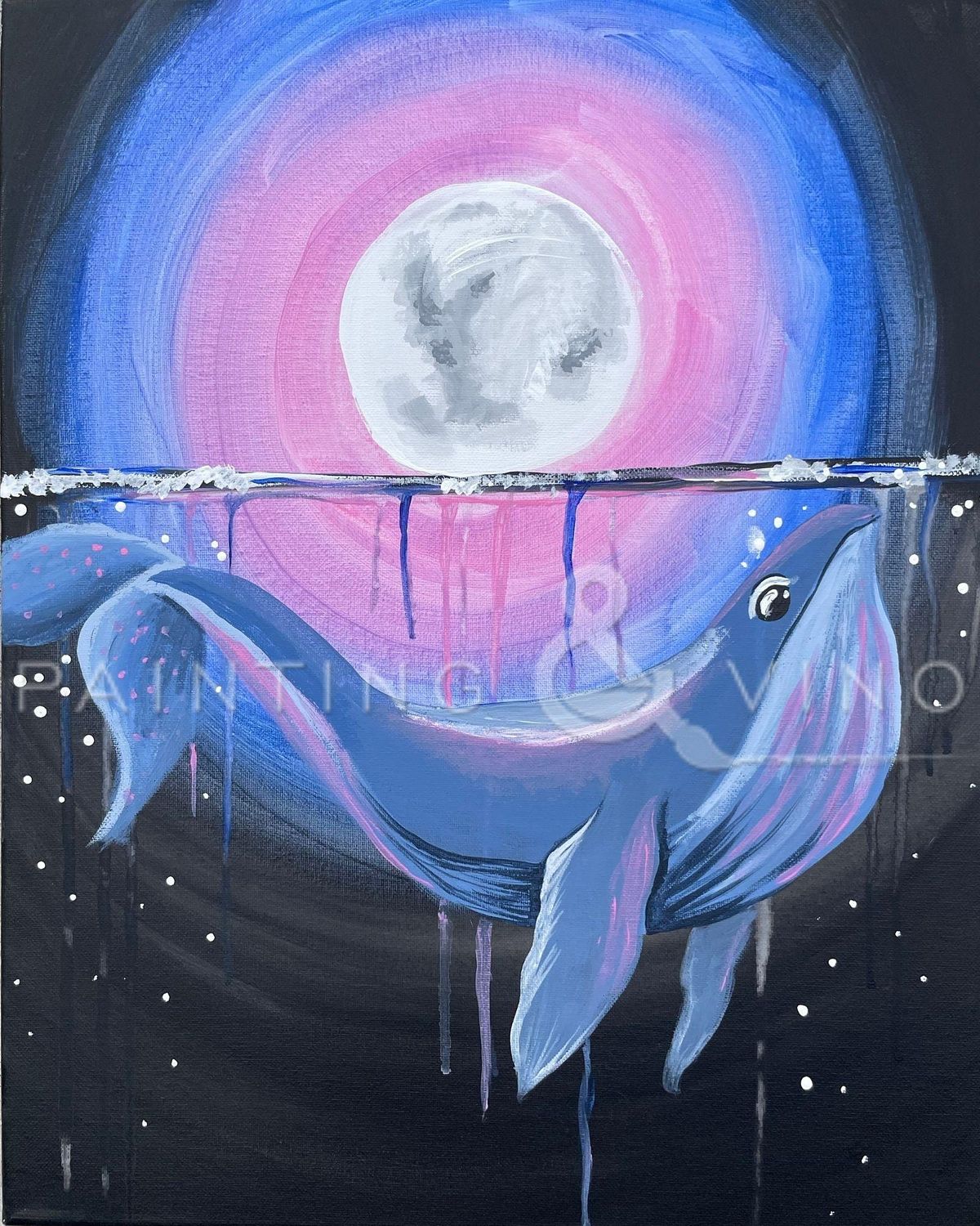 Lunar Whale Wine and paint, Vegas Valley Winery, Henderson, 25