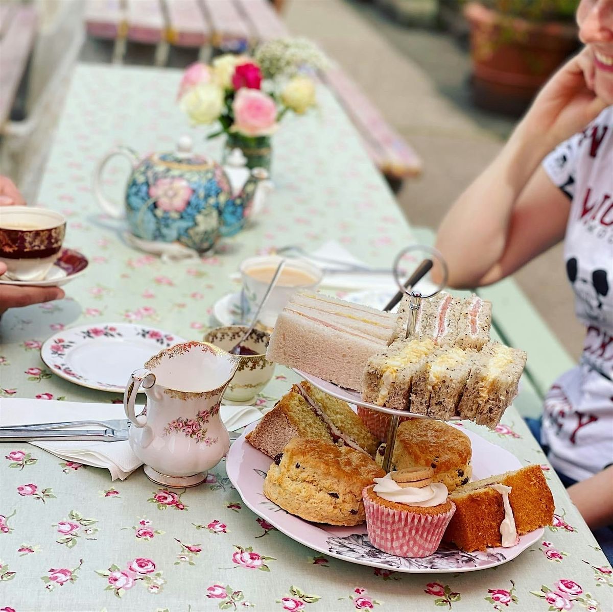 Jazz age music themed afternoon tea