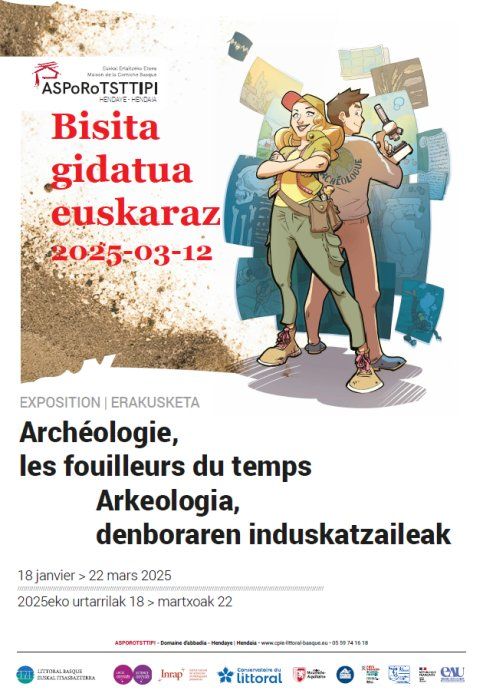 Bisita gidatua euskaraz : Arkeologia, denboraren induskatzaileak.