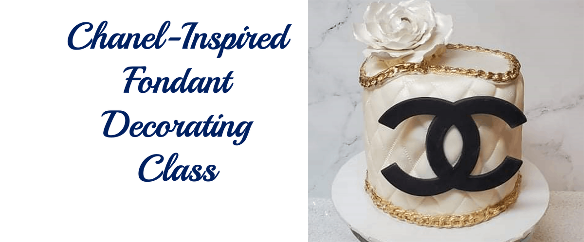 Beginner Cake Decorating with Fondant - Chanel Inspired Cake