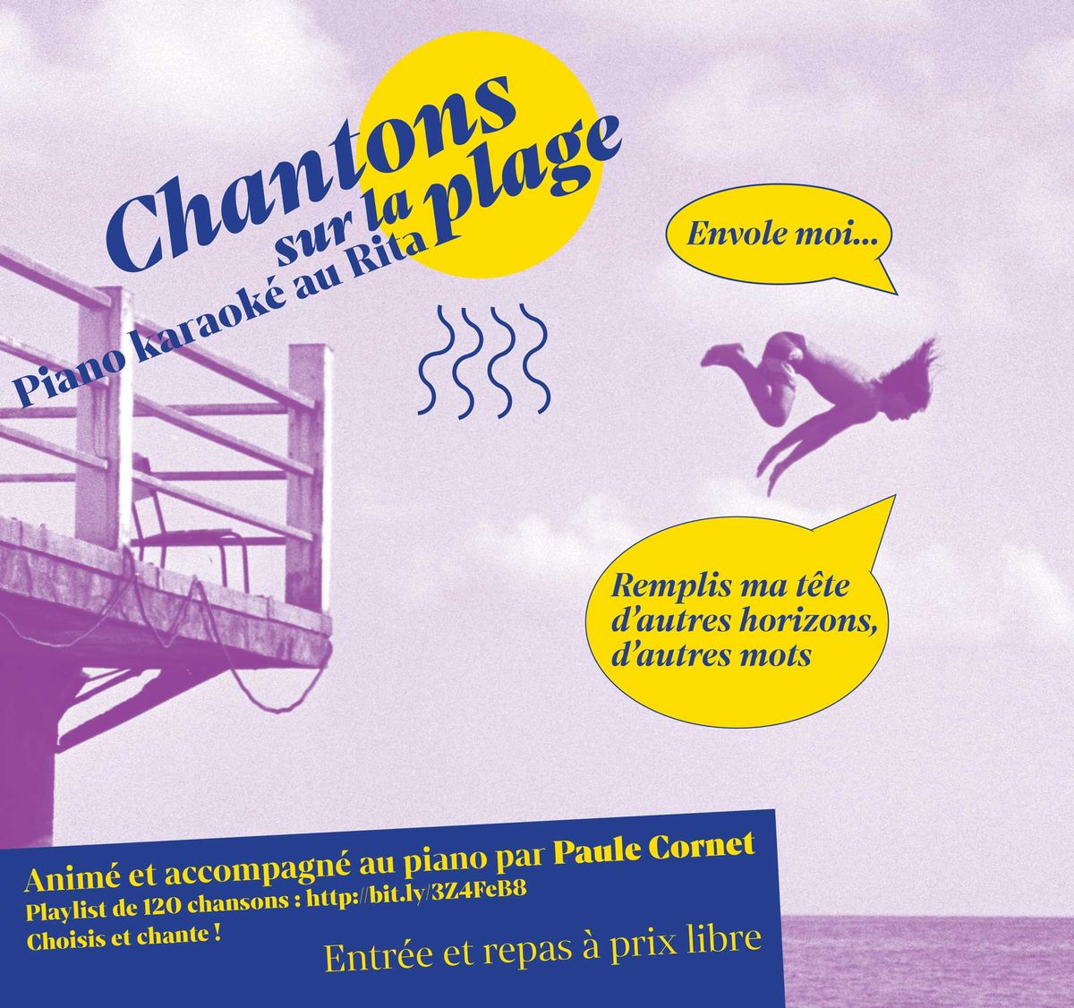 CHANTONS SUR LE PLAGE - Piano-Live Karaok\u00e9