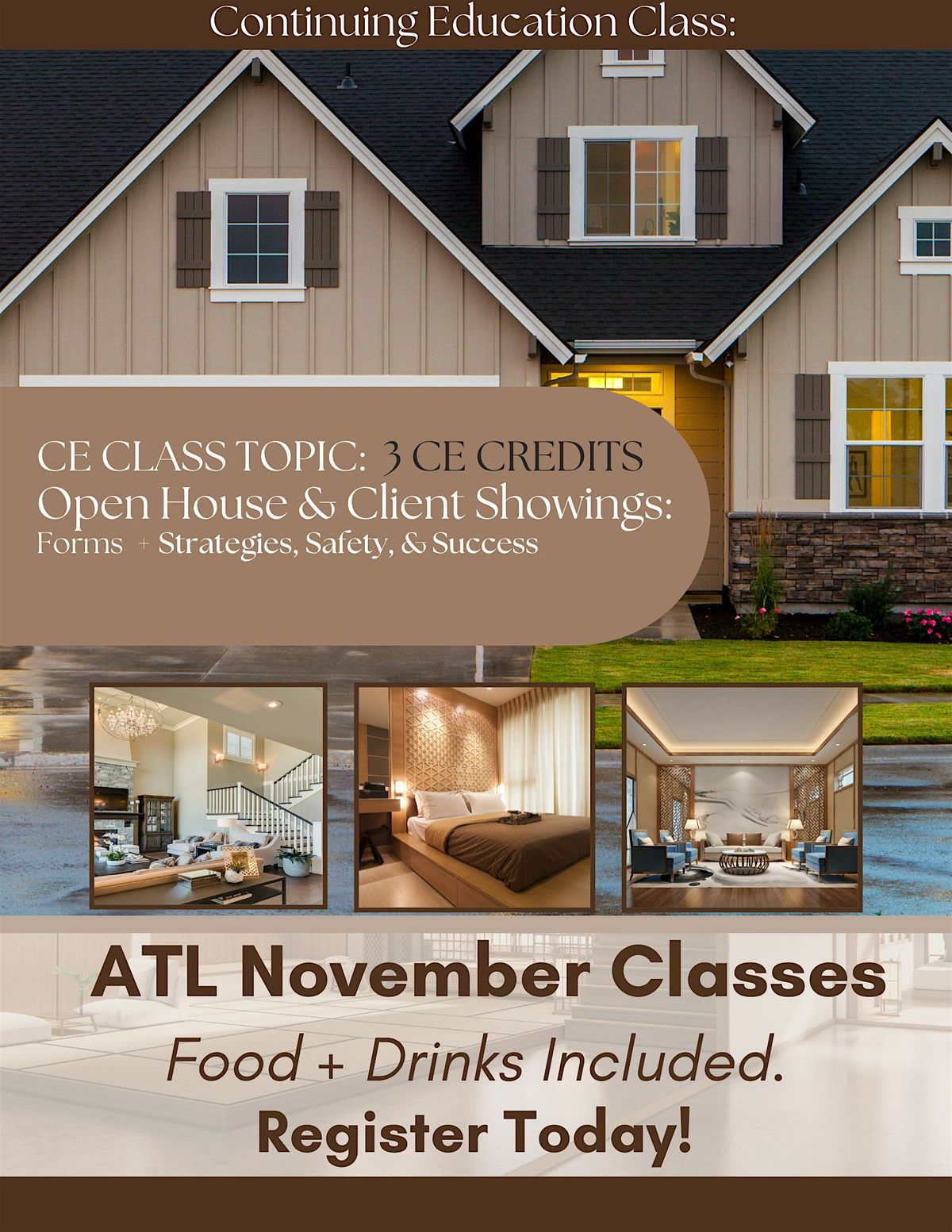 CE Class: Open House & Client Showings | Safety, Strategies, & Success!