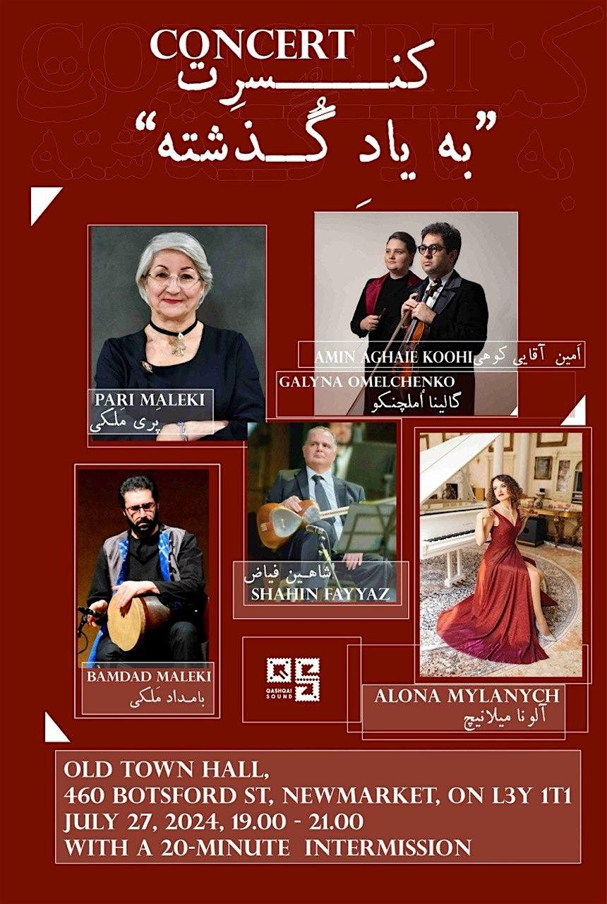 BE YADE GOZASHTEH Persian music concert in GTA