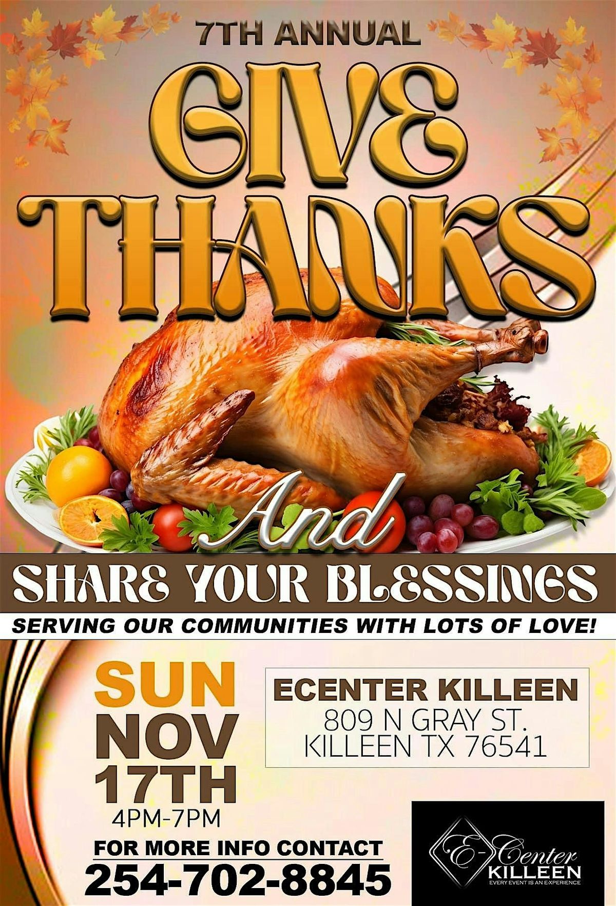 7th Annual Give Thanks and Share your Blessing