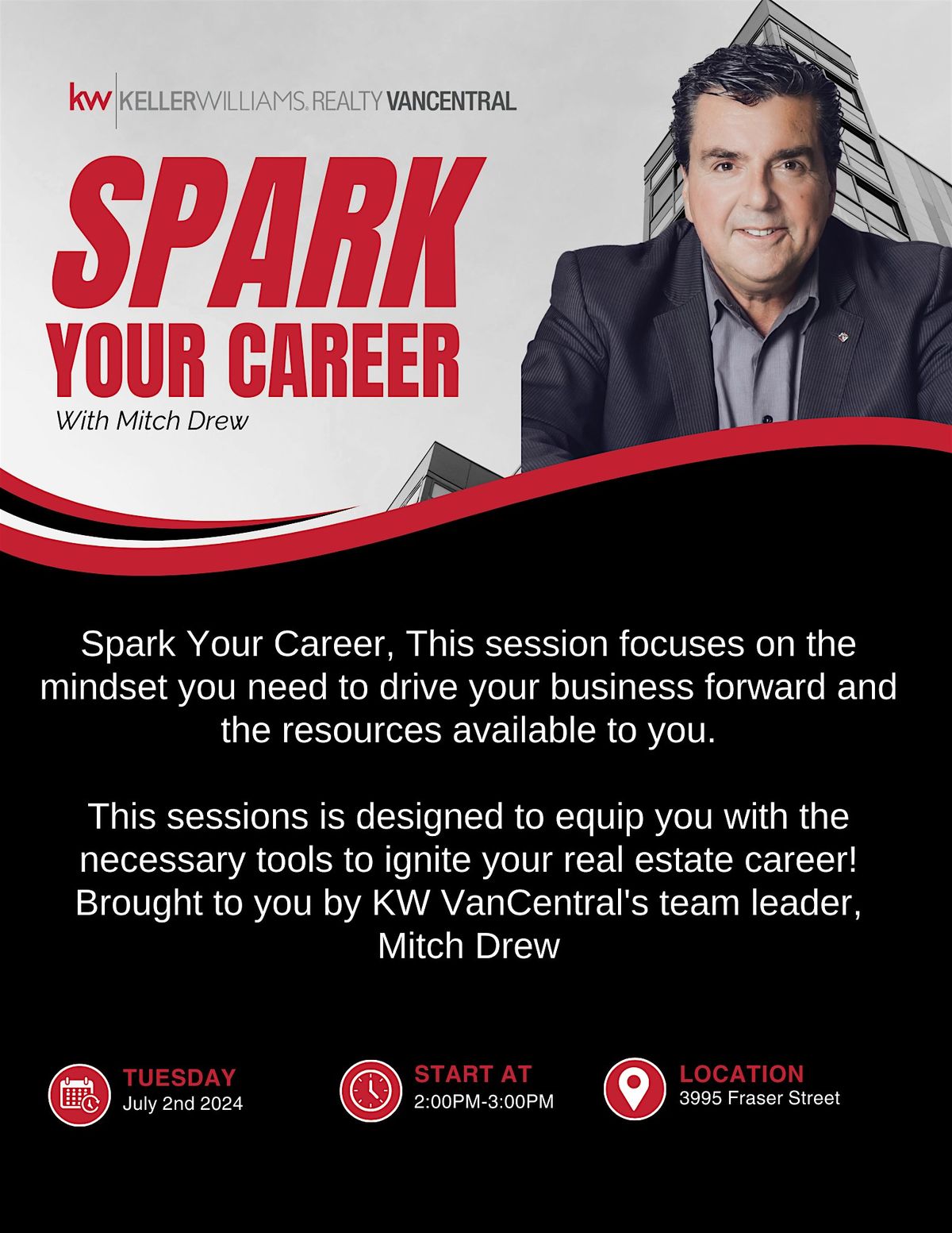 SPARK YOUR  CAREER WITH MITCH DREW