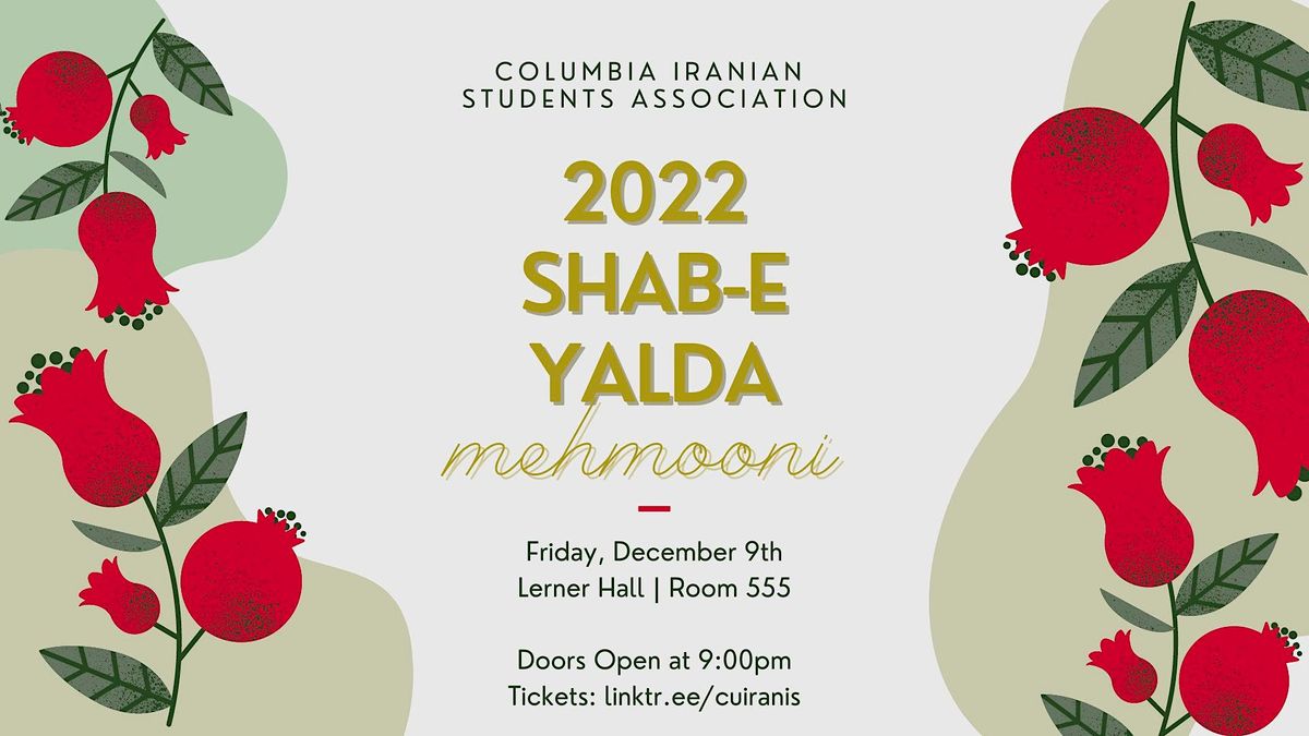 Shabe Yalda Mehmooni, Alfred Lerner Hall, New York, 9 December to 10